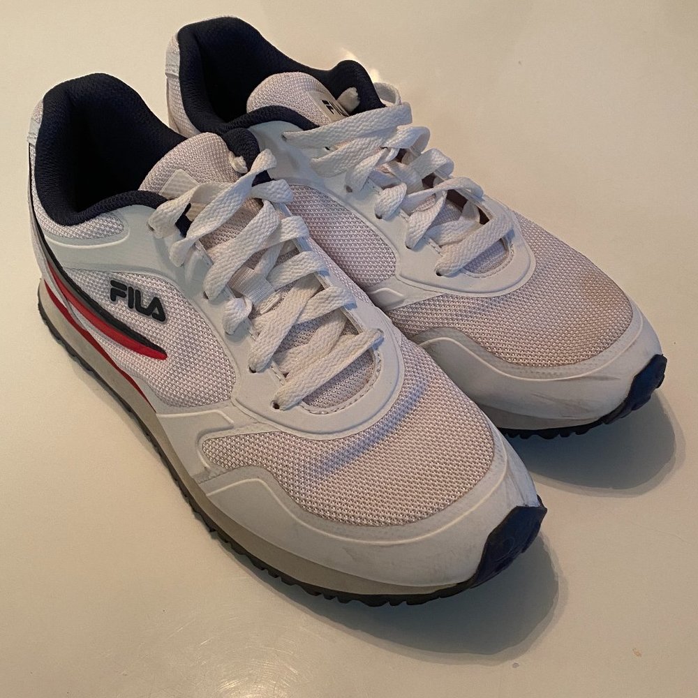 Fila Forerunner White Red and Blue Sneakers